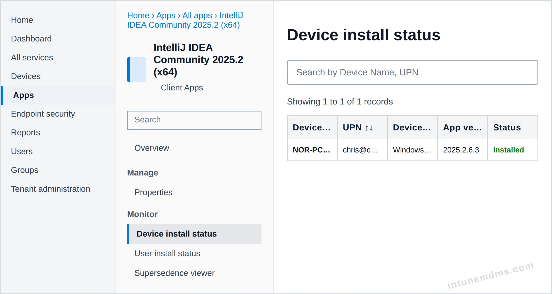 intunemdms-generated-tracking-device