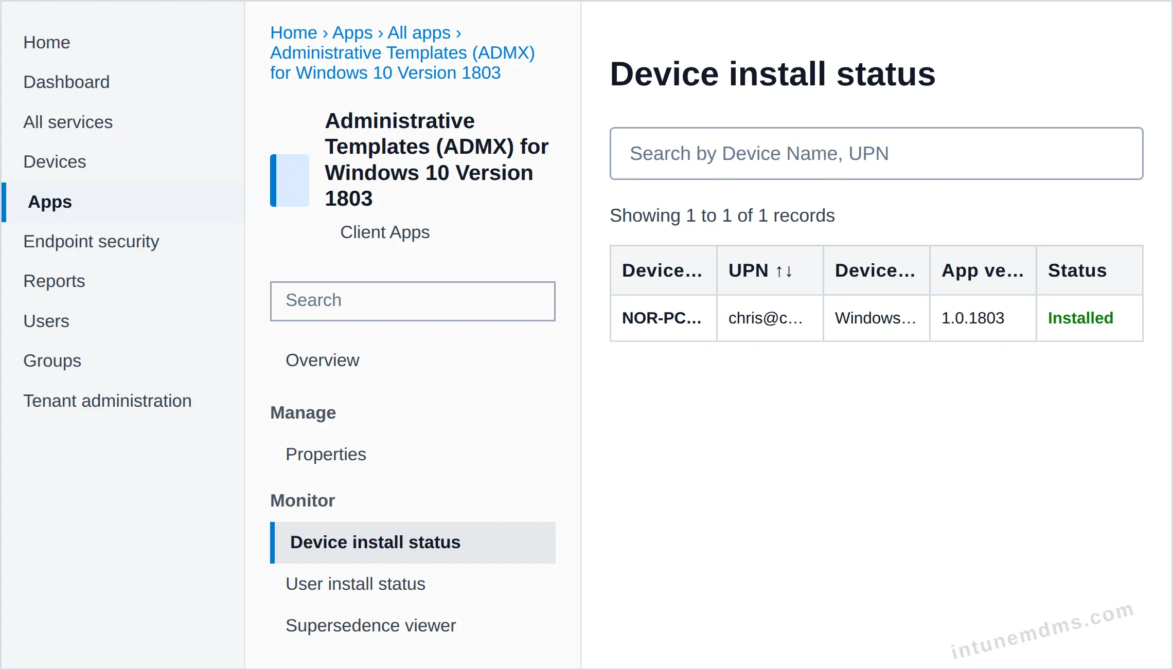 intunemdms-generated-tracking-device