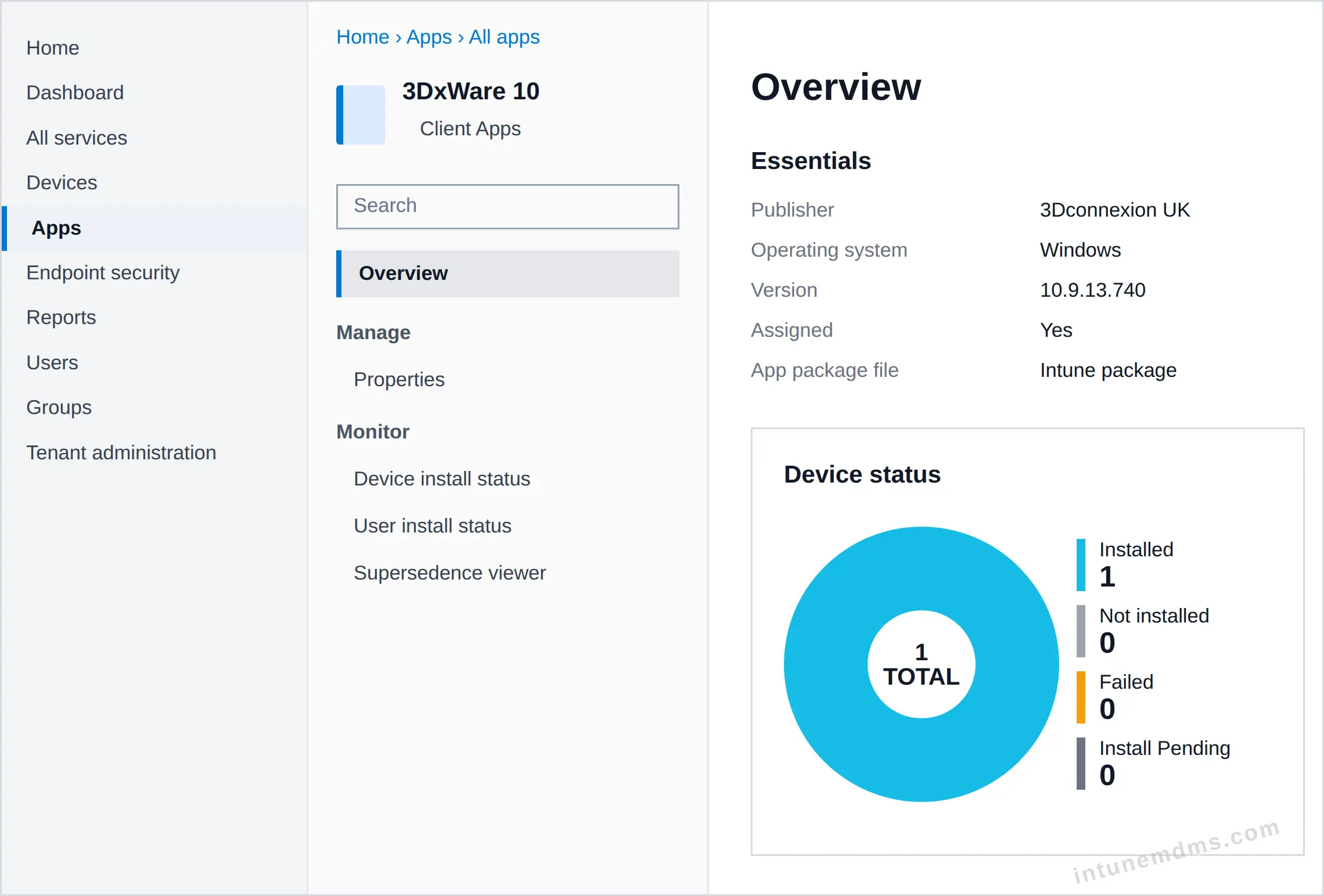 intunemdms-generated-tracking-overview