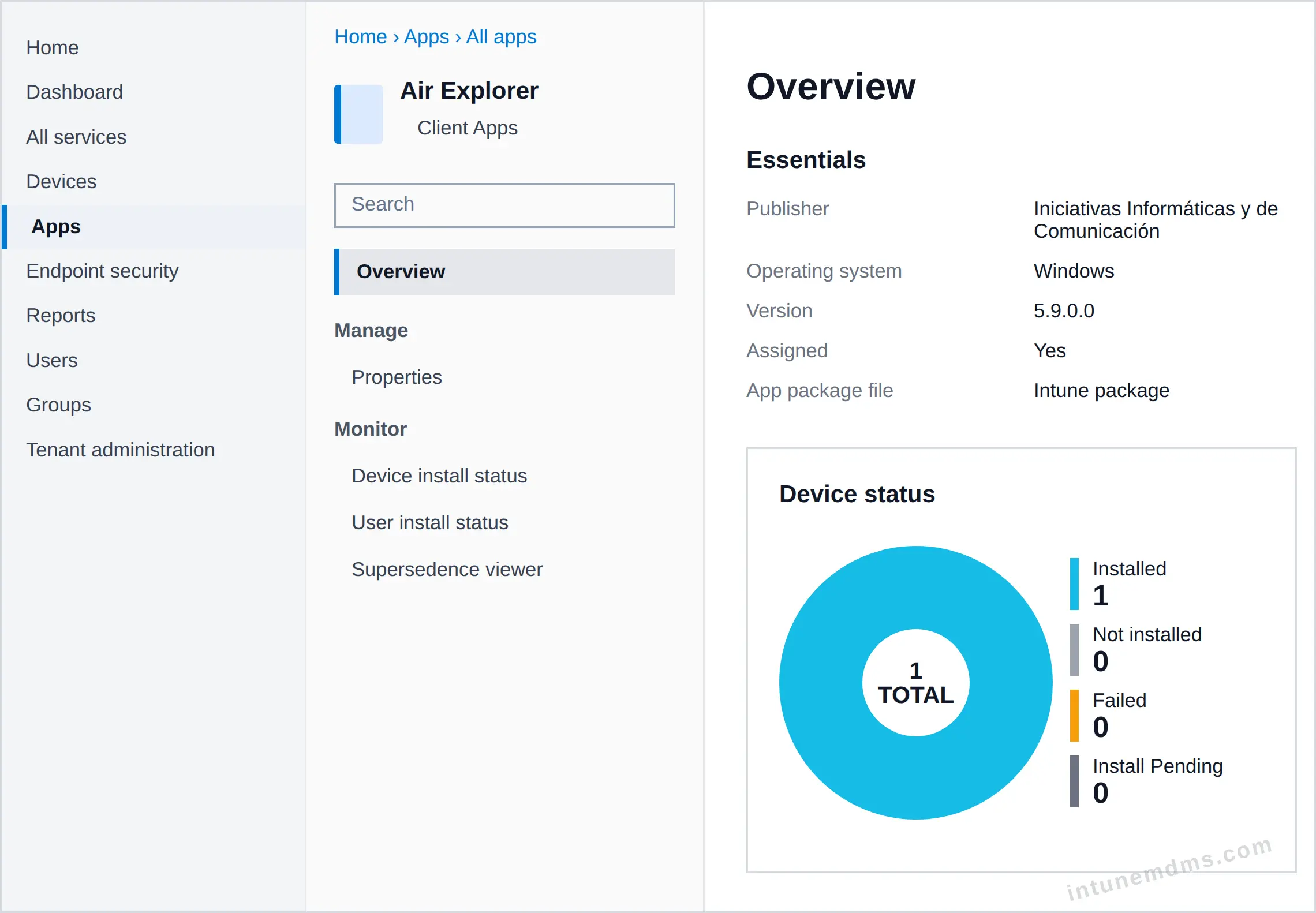 intunemdms-generated-tracking-overview