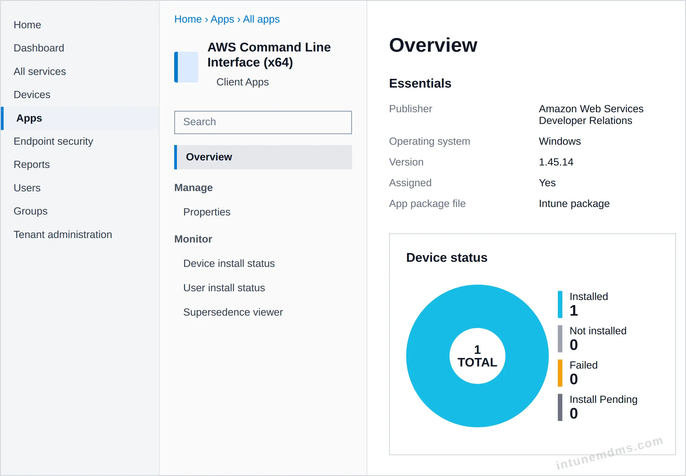 intunemdms-generated-tracking-overview