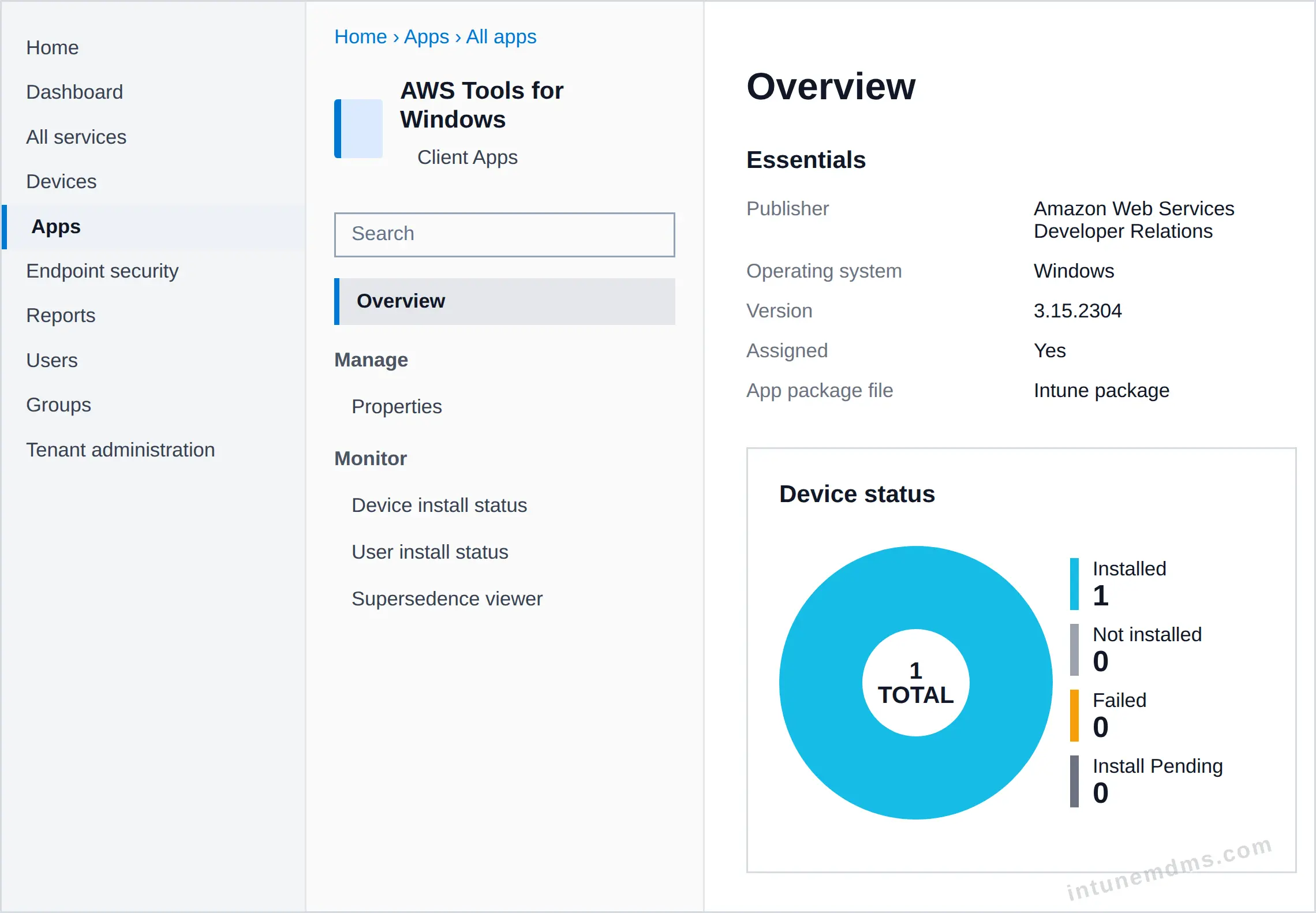 intunemdms-generated-tracking-overview