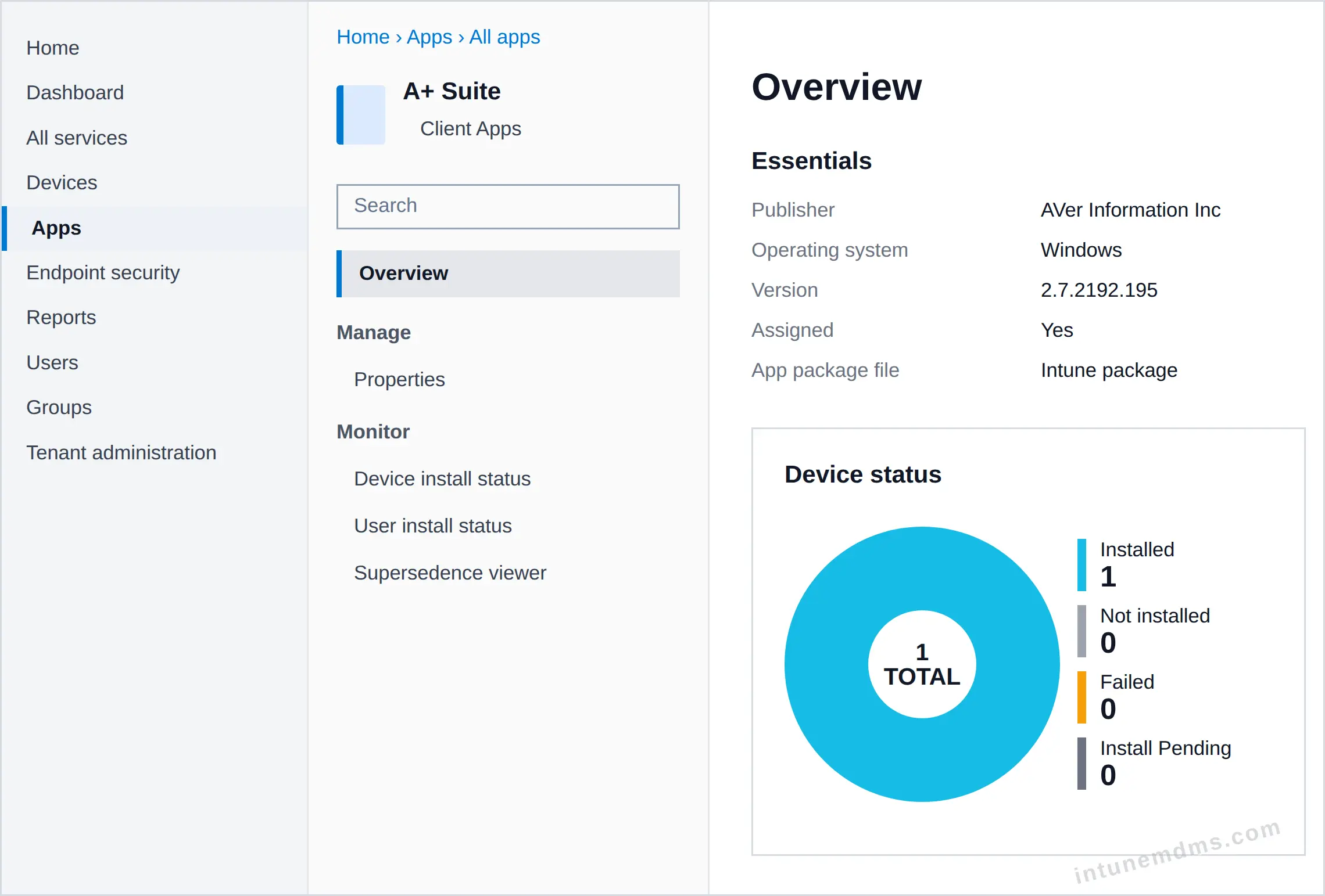 intunemdms-generated-tracking-overview