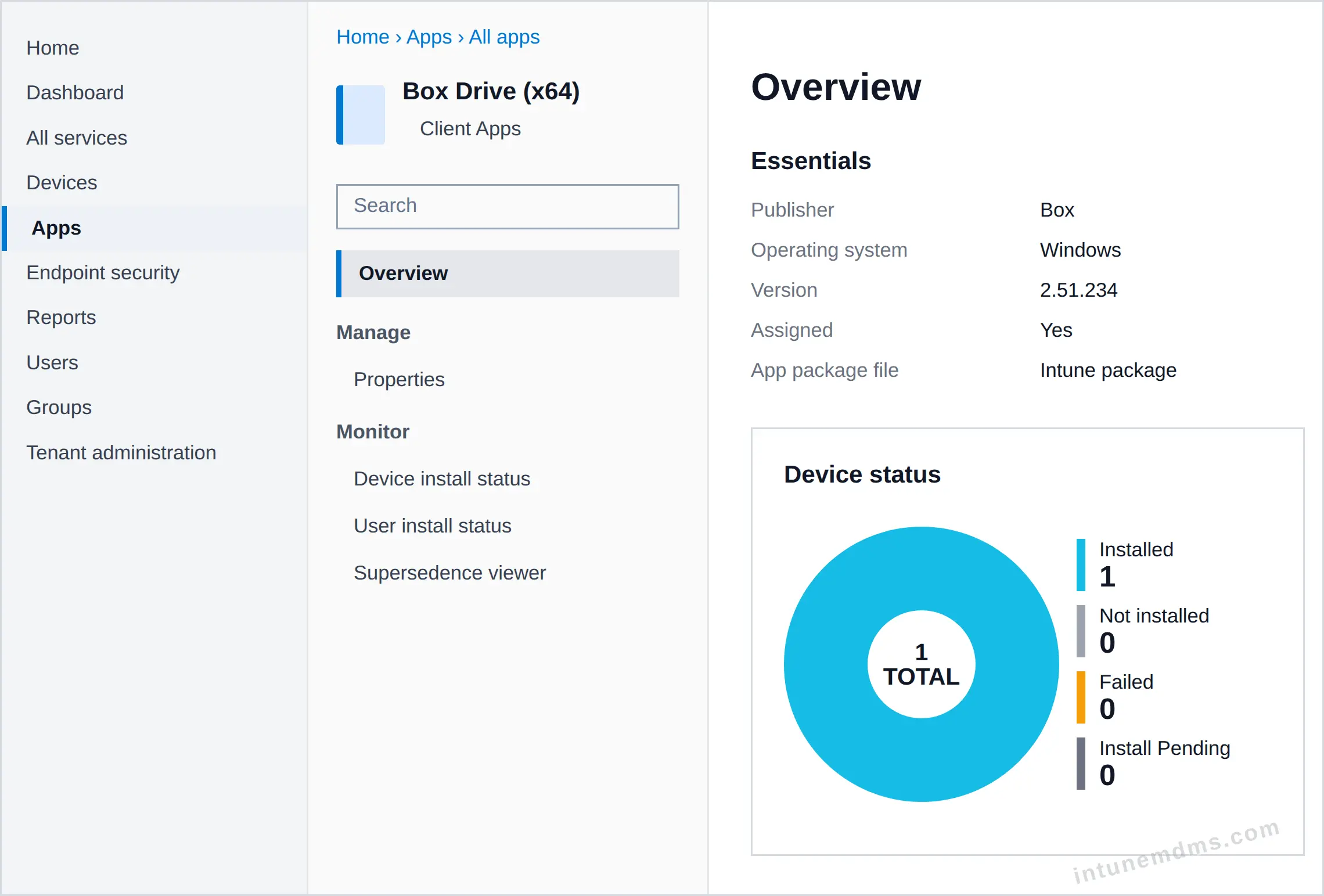 intunemdms-generated-tracking-overview