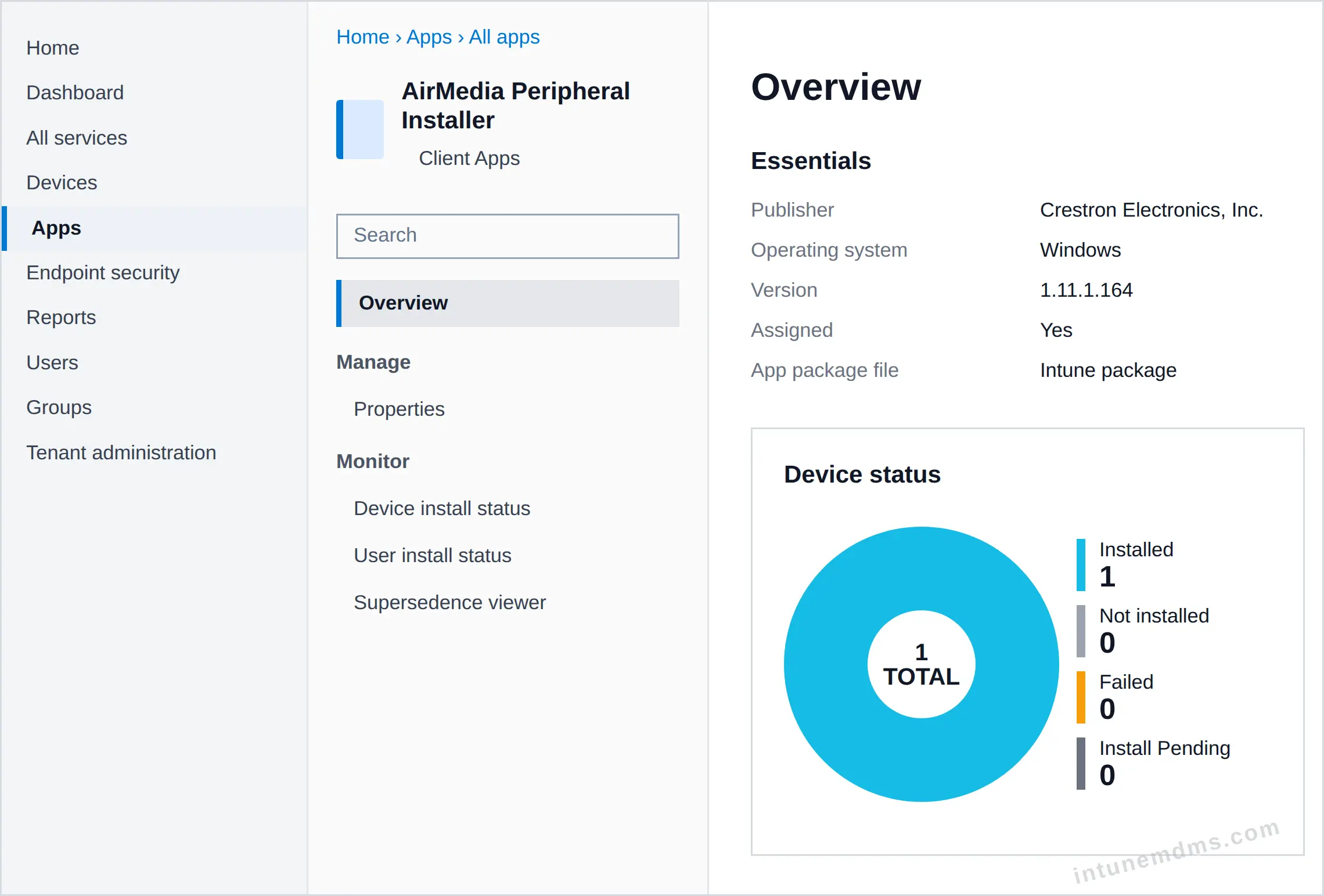 intunemdms-generated-tracking-overview