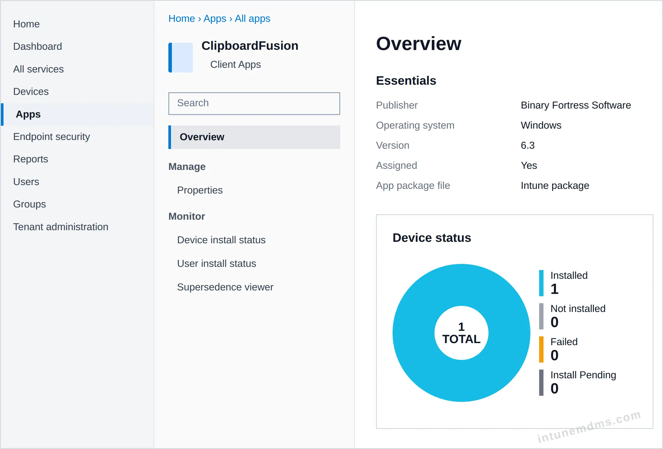 intunemdms-generated-tracking-overview