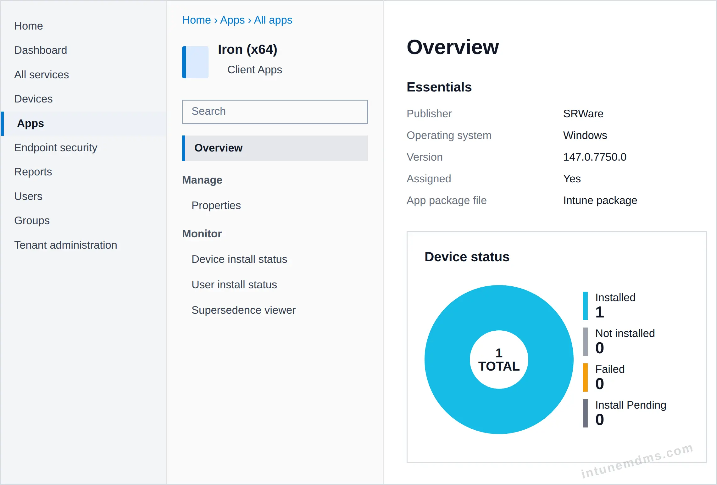 intunemdms-generated-tracking-overview