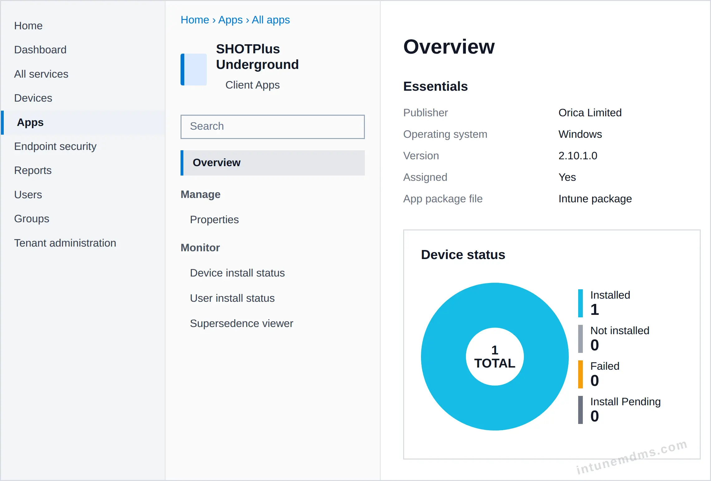 intunemdms-generated-tracking-overview