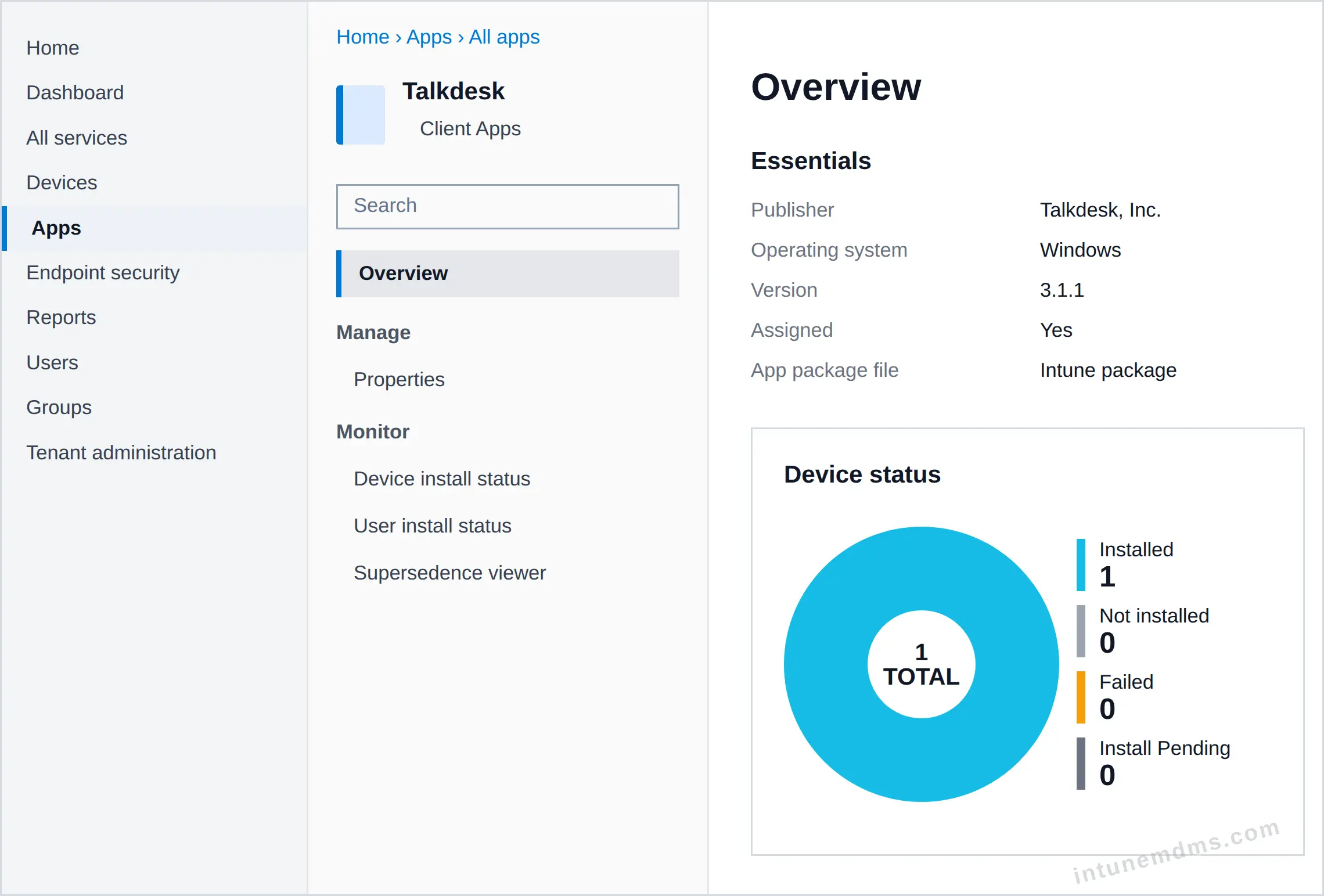intunemdms-generated-tracking-overview