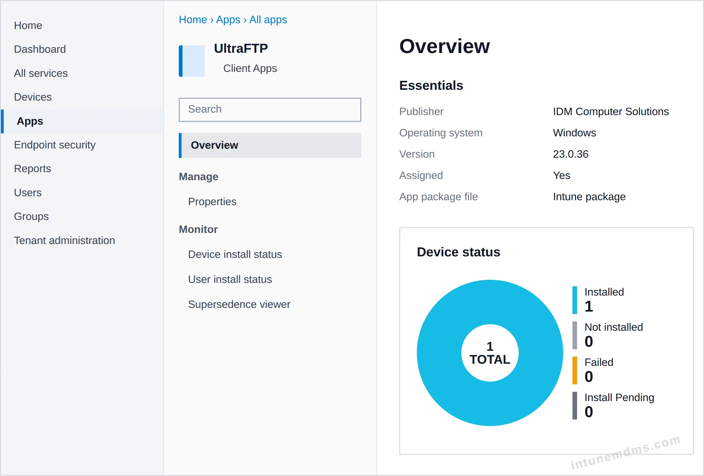 intunemdms-generated-tracking-overview
