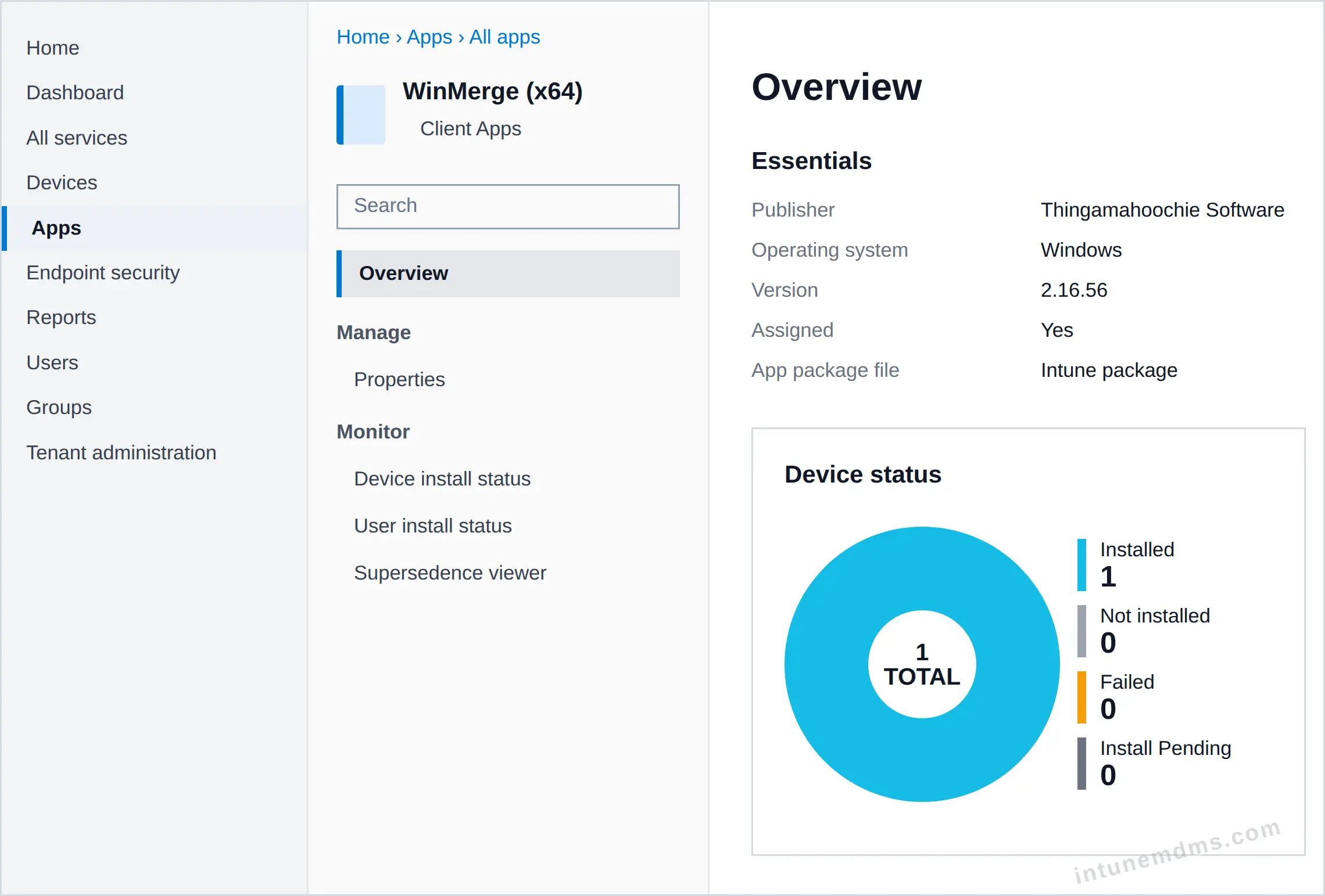intunemdms-generated-tracking-overview