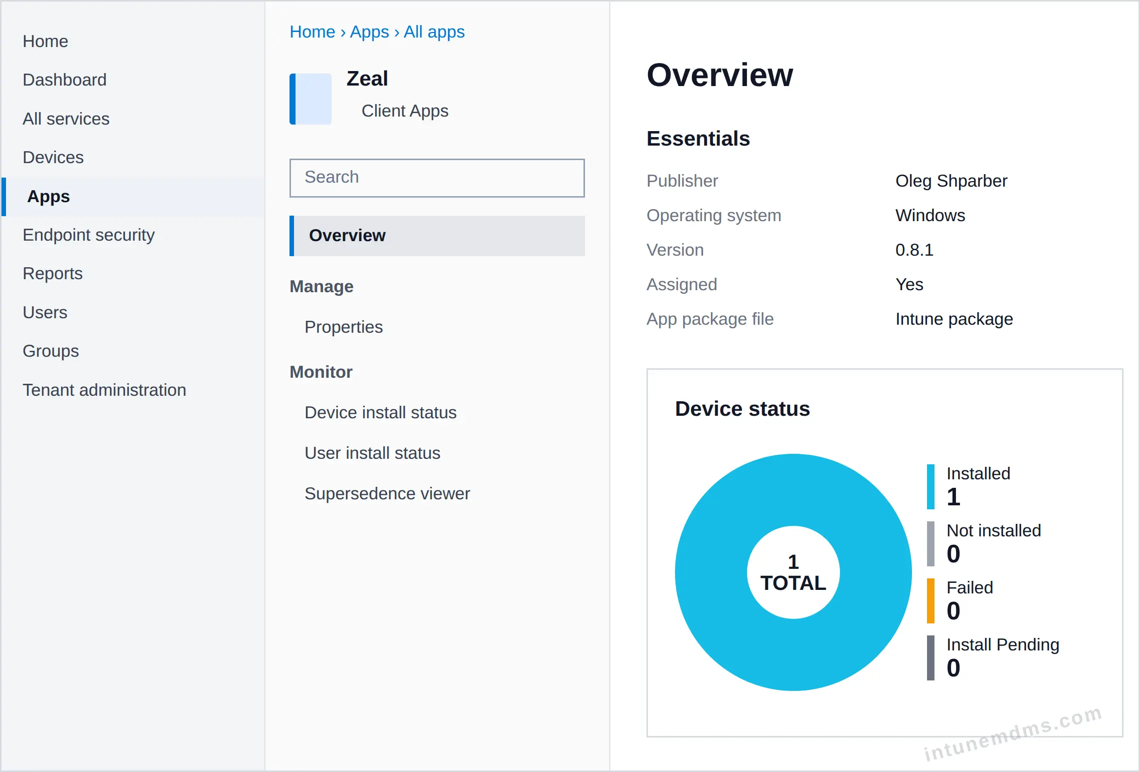 intunemdms-generated-tracking-overview