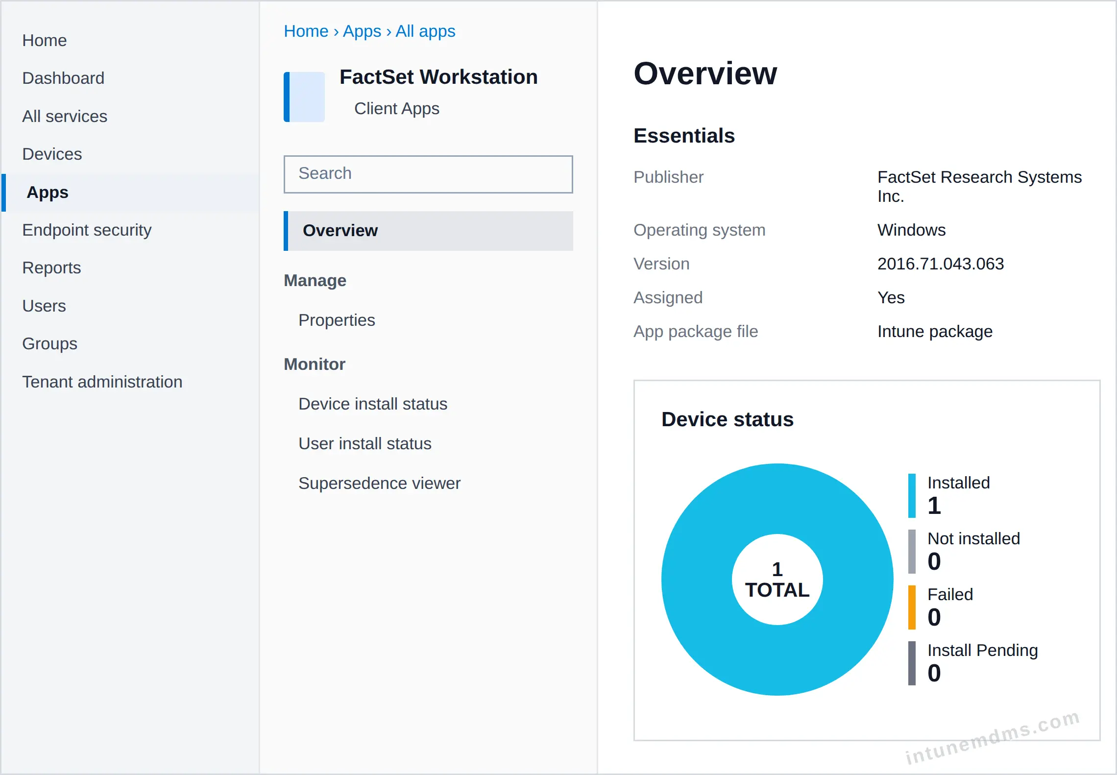 intunemdms-generated-tracking-overview