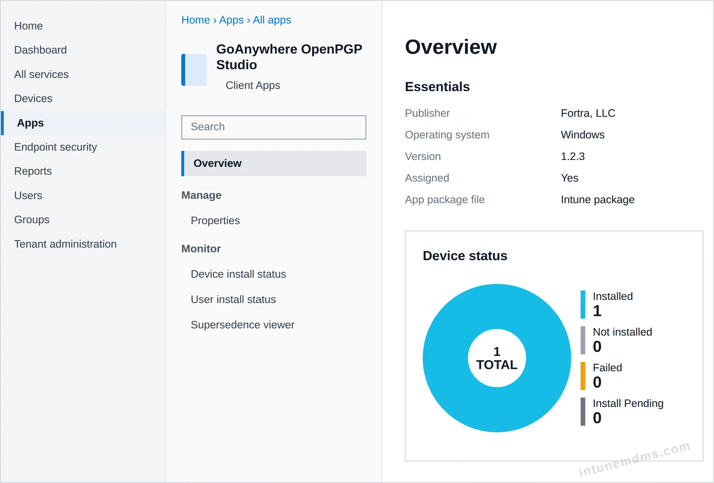 intunemdms-generated-tracking-overview