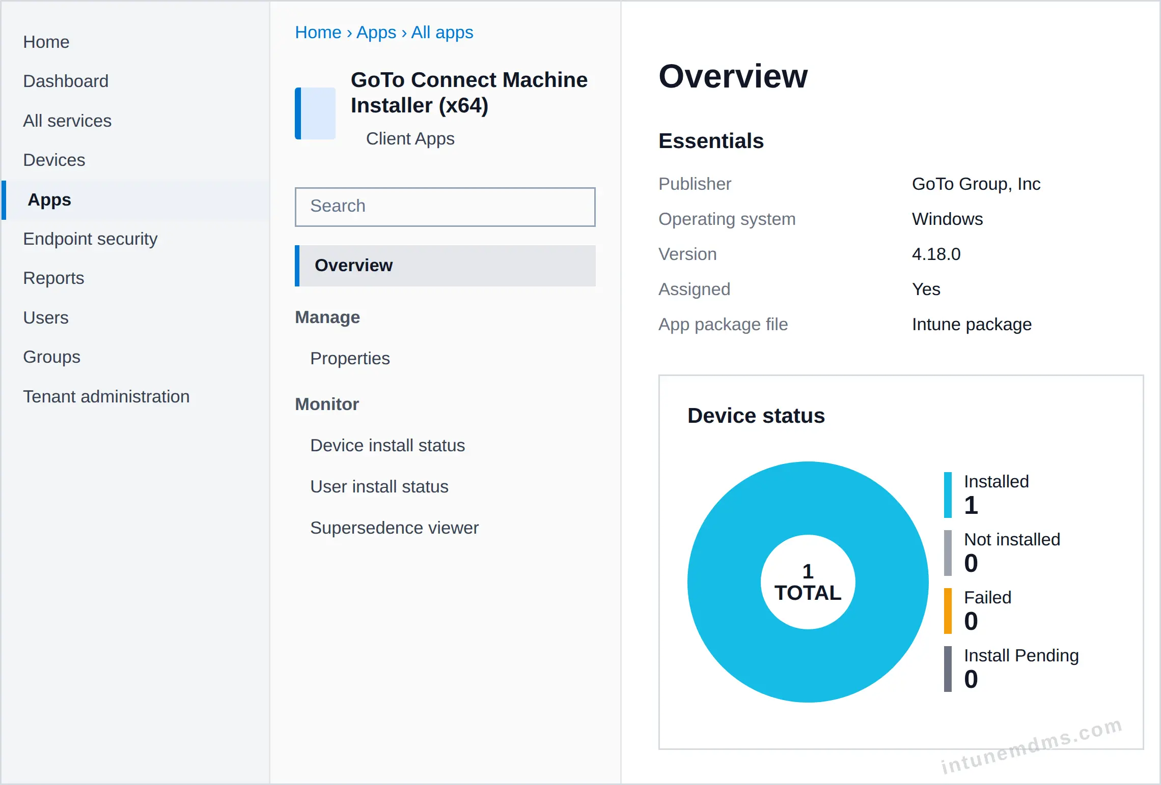 intunemdms-generated-tracking-overview