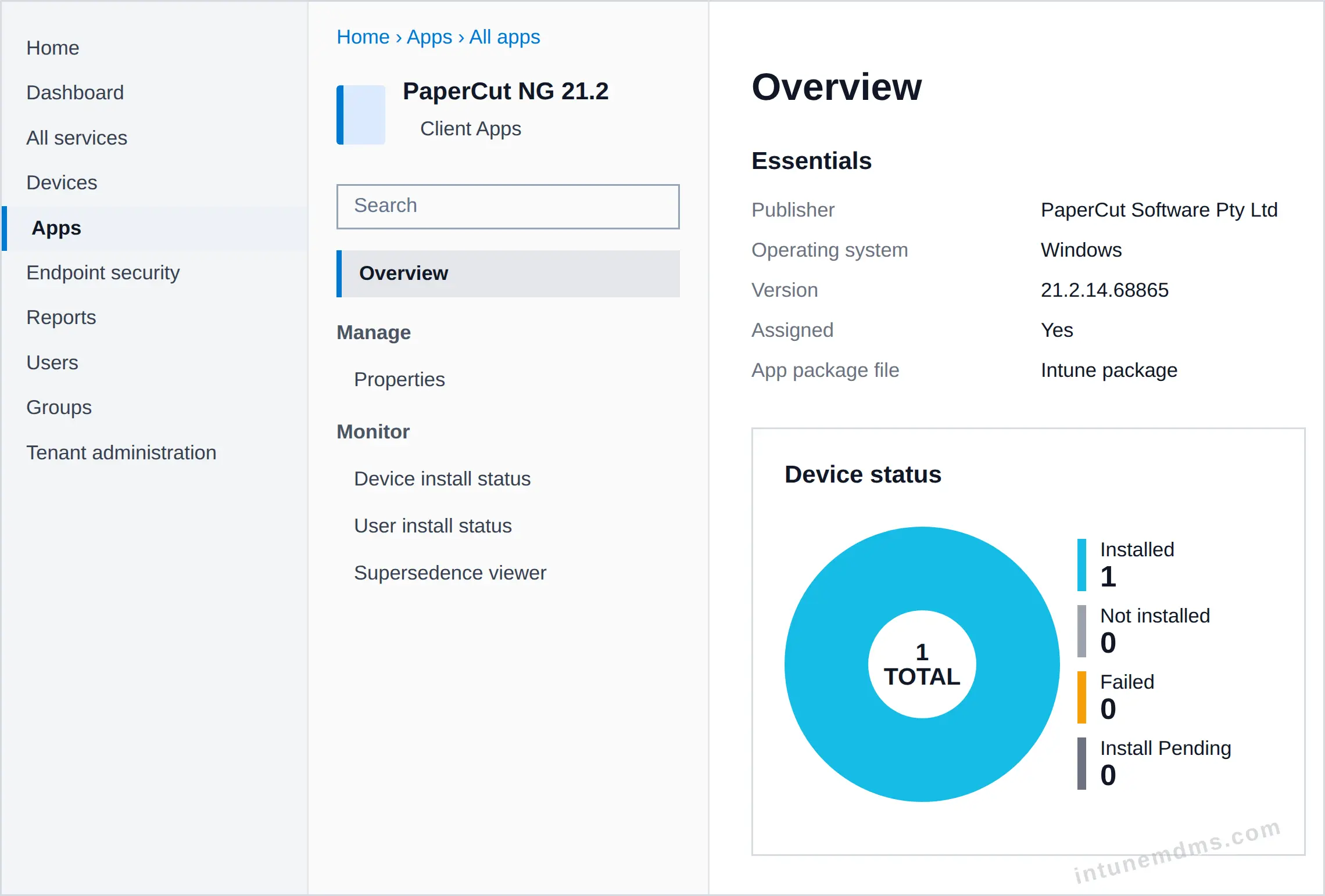 intunemdms-generated-tracking-overview