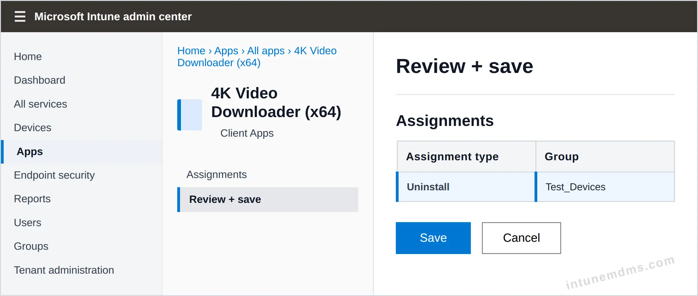 intunemdms-generated-uninstall-review