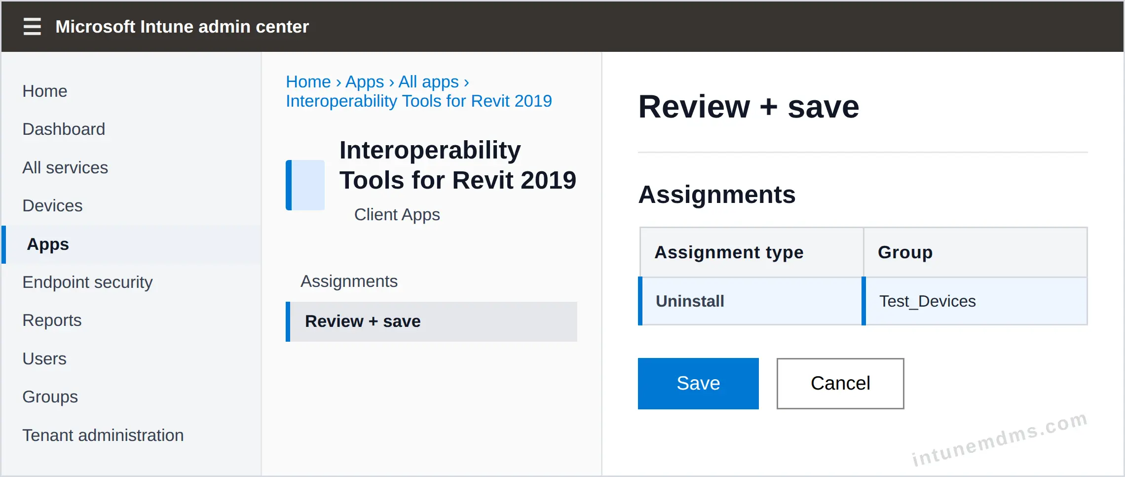 intunemdms-generated-uninstall-review