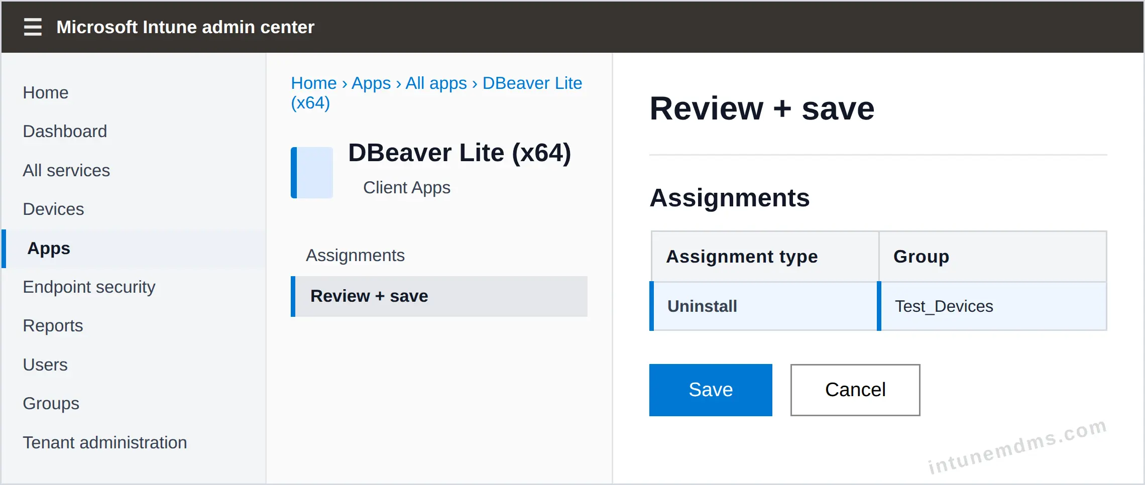 intunemdms-generated-uninstall-review