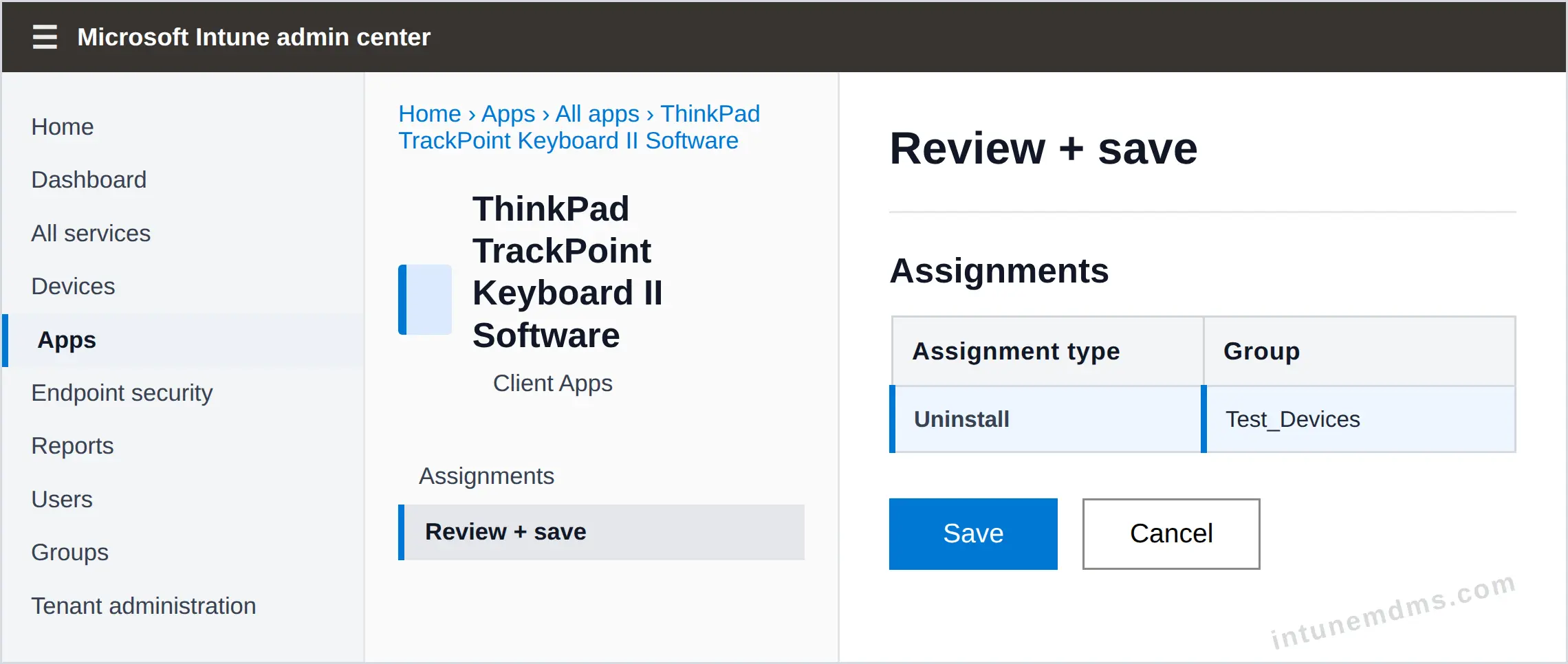 intunemdms-generated-uninstall-review