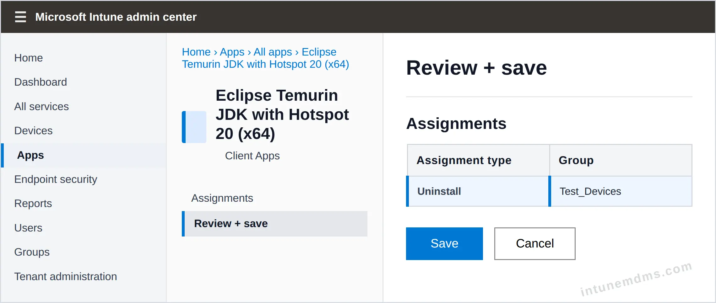 intunemdms-generated-uninstall-review