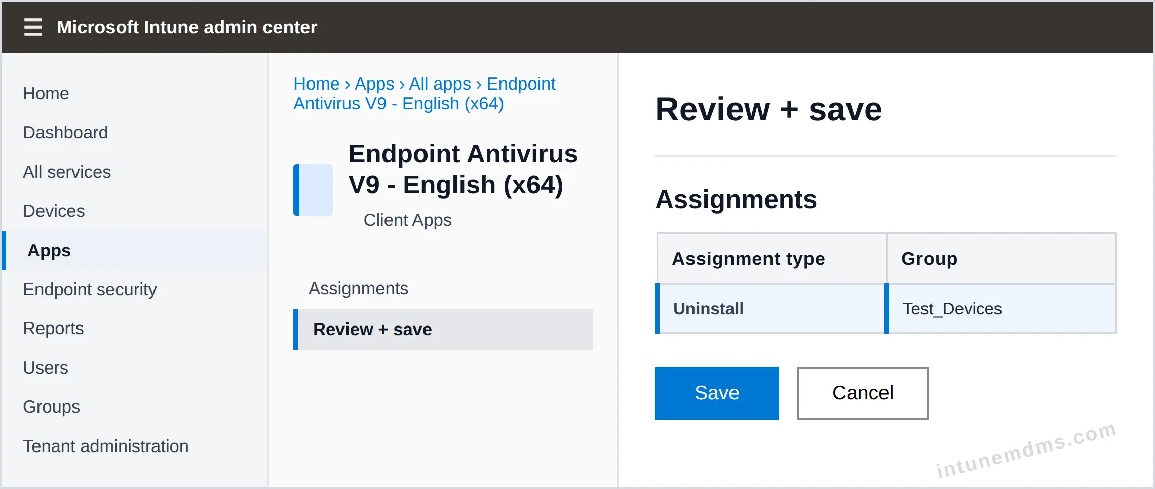 intunemdms-generated-uninstall-review