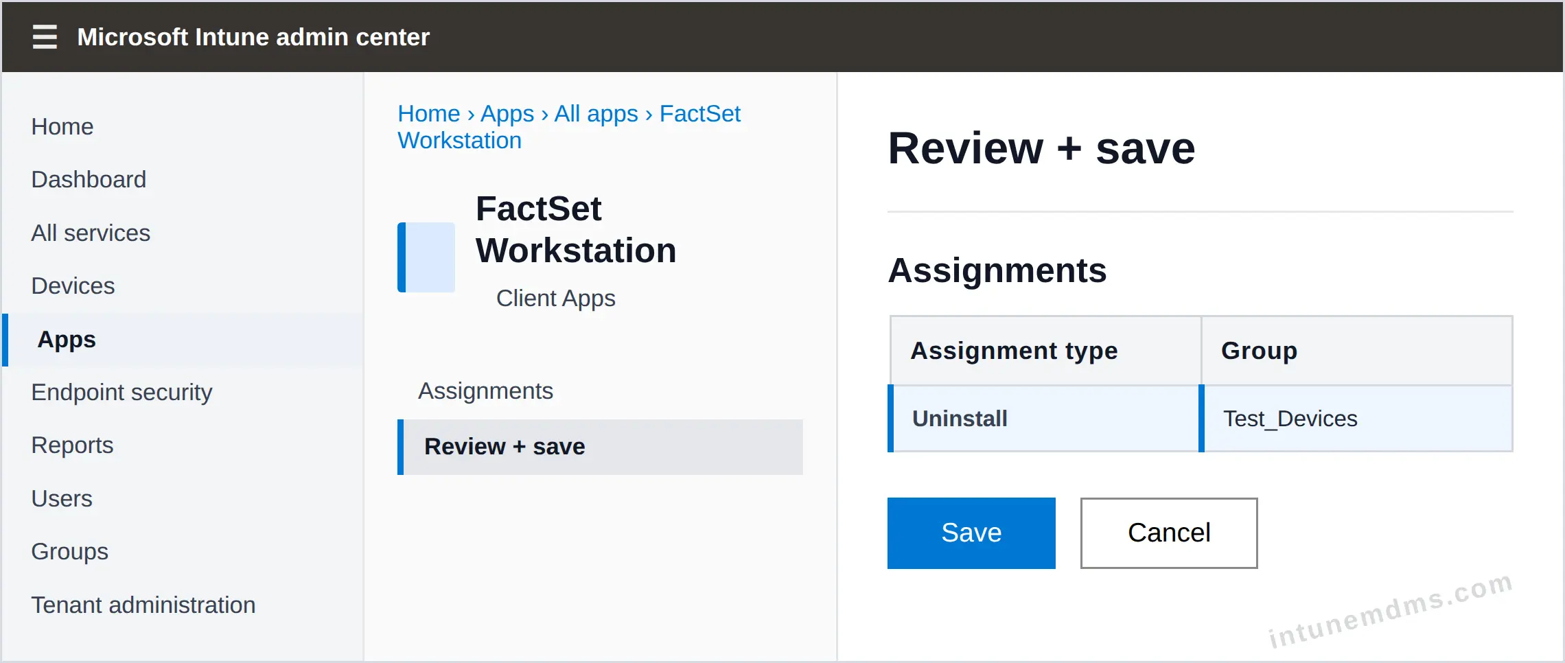 intunemdms-generated-uninstall-review