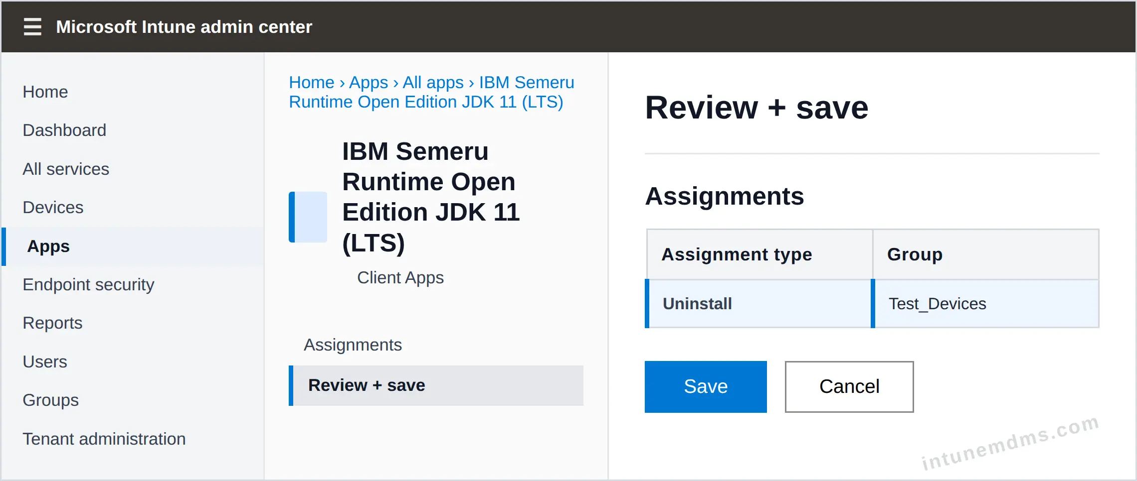 intunemdms-generated-uninstall-review