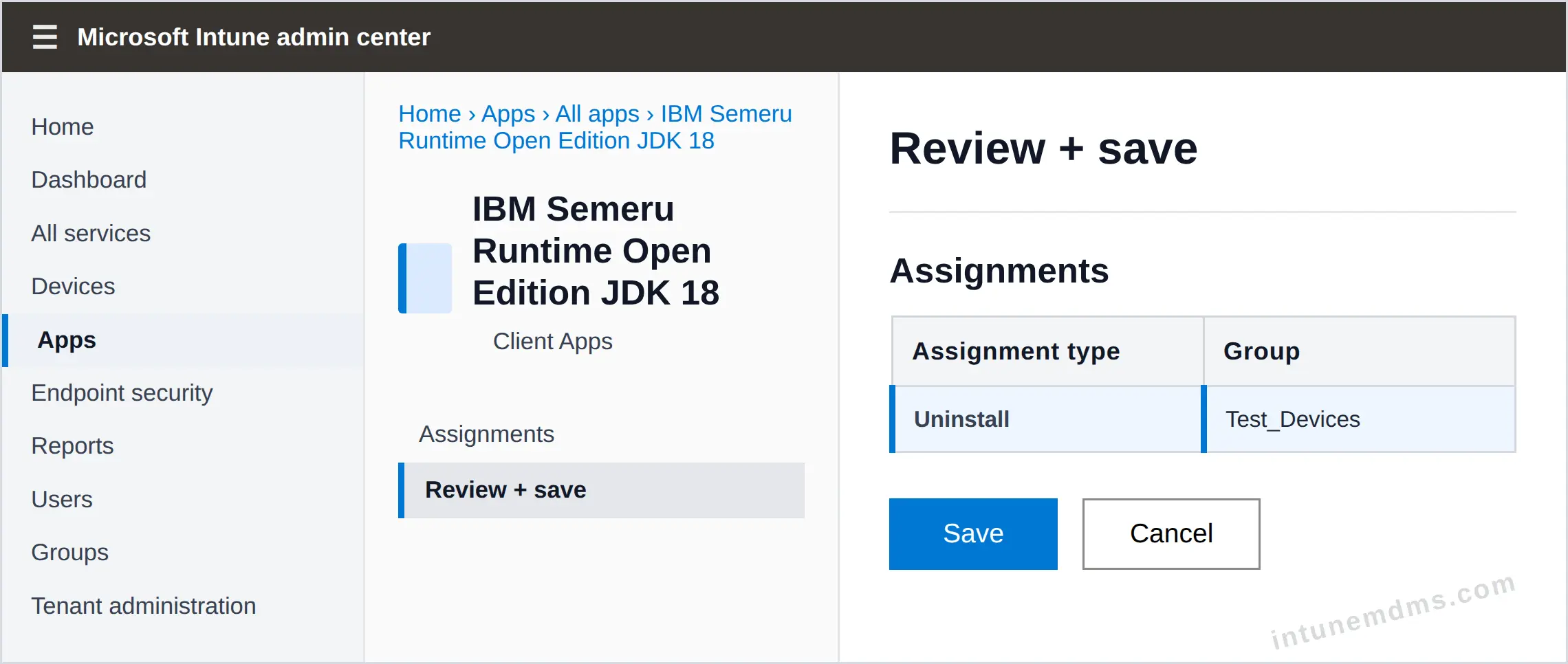 intunemdms-generated-uninstall-review