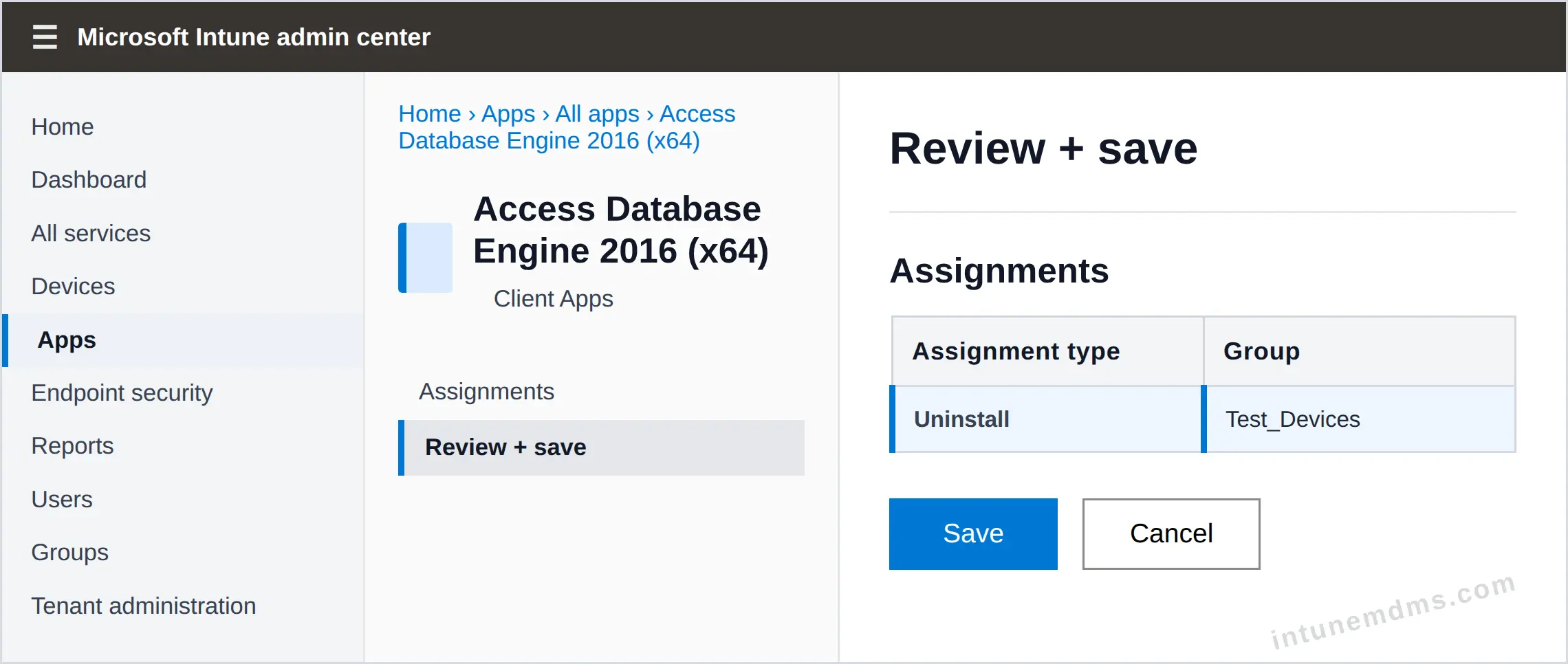 intunemdms-generated-uninstall-review