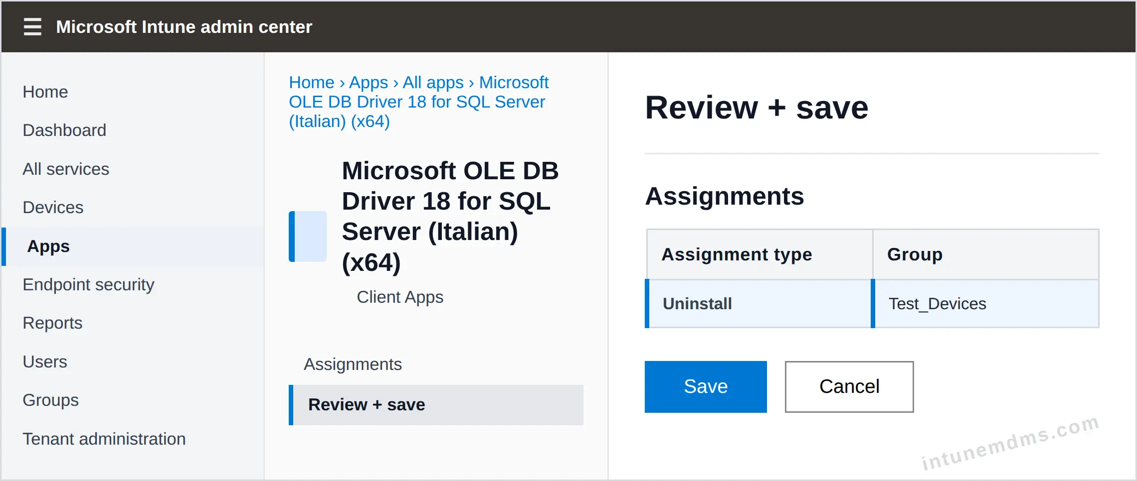 intunemdms-generated-uninstall-review