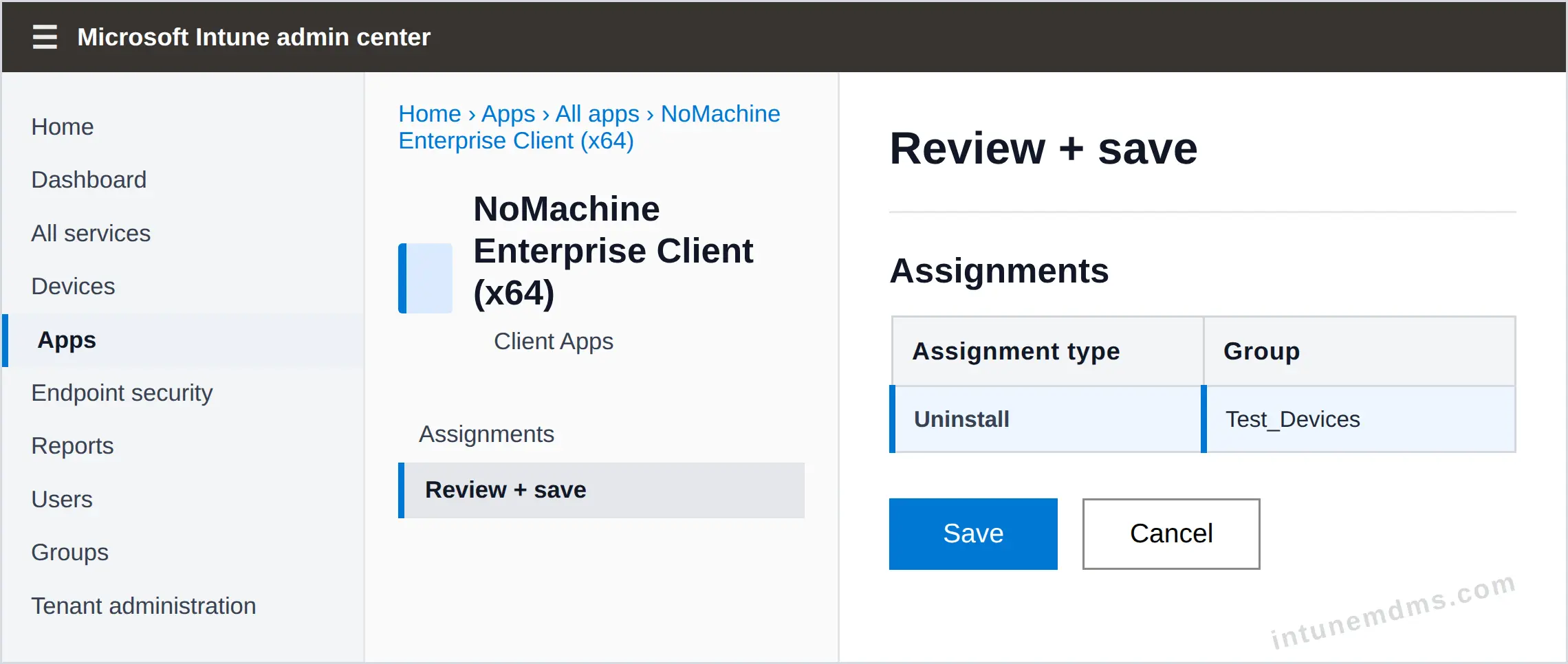 intunemdms-generated-uninstall-review