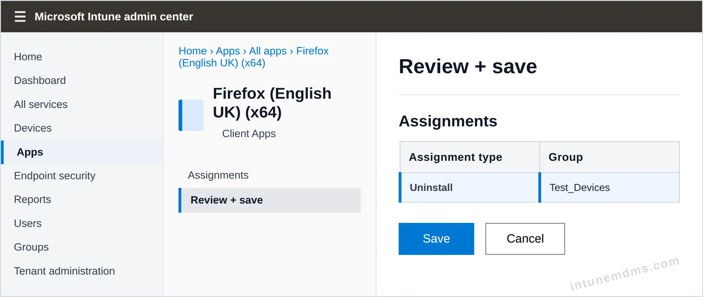 intunemdms-generated-uninstall-review