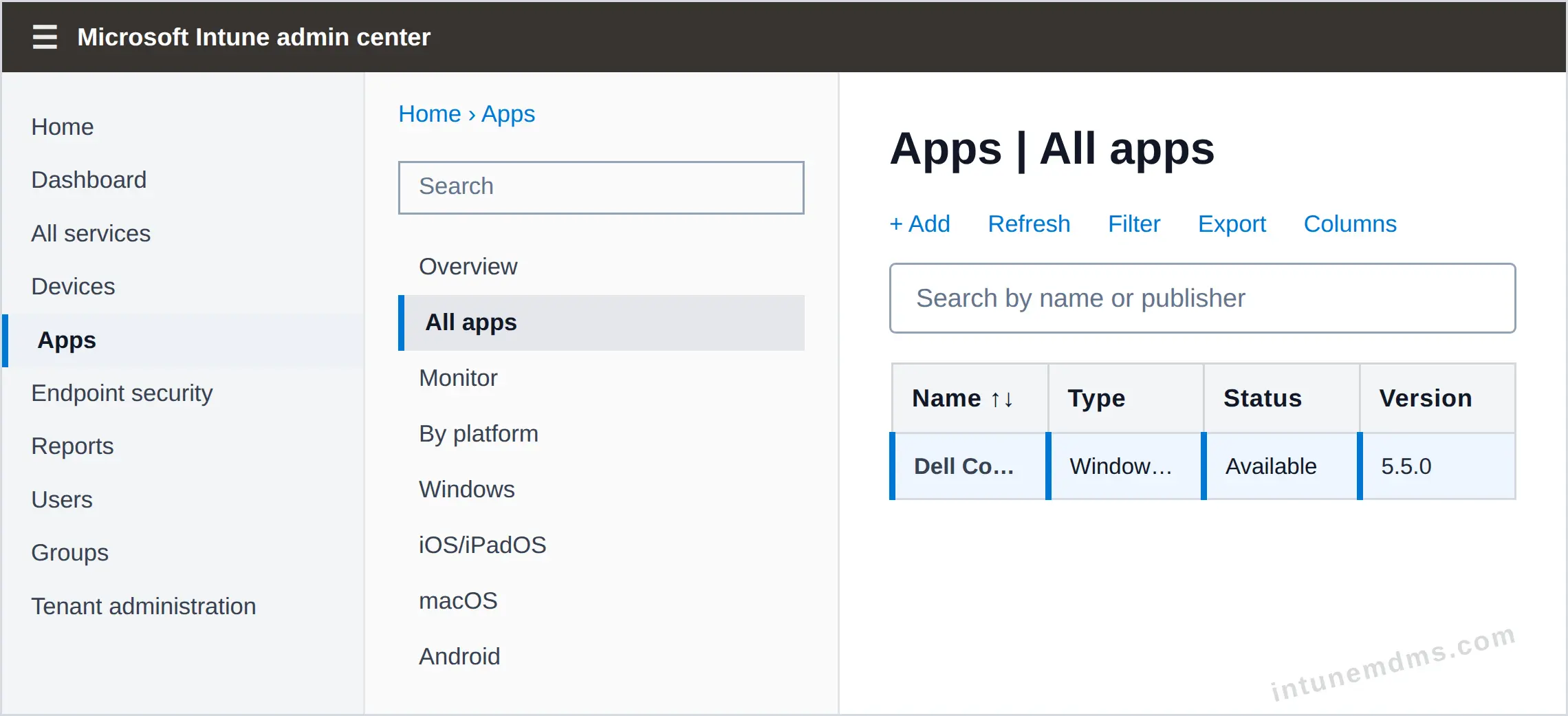 intunemdms-generated-uninstall-select