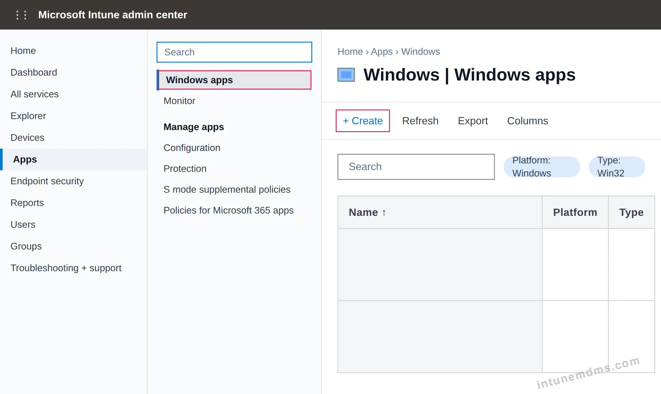 intunemdms-generated-windowsapps